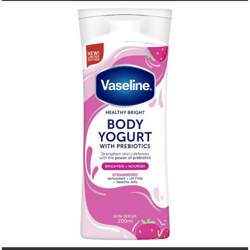Vaseline hand body lotion yogurt strawberry 200ml