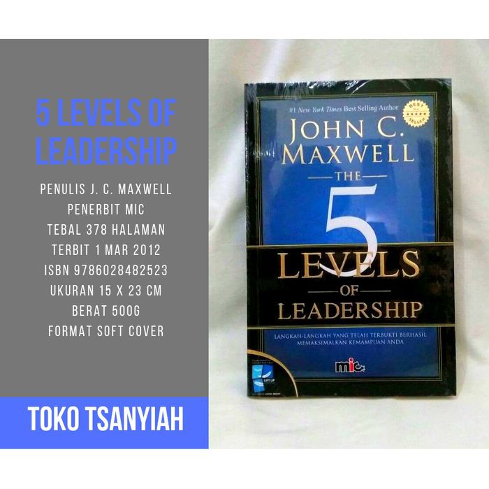 Jual Buku Motivasi Best Seller 5 Levels Of Leadership John Maxwell Buku ...