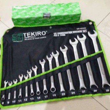 ring pas tekiro 14 pcs 8-32 - kunci ring pas set tekiro 8-32mm-ring pas tekiro original
