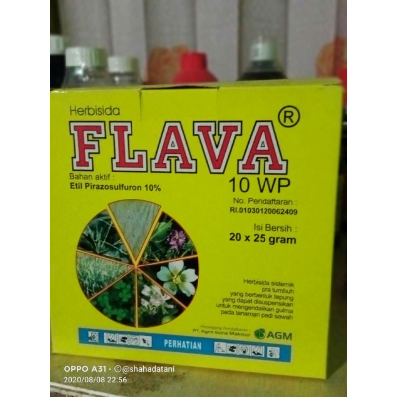 herbisida Flava 10 wp mengendalikan membunuh biji gulma tanaman pada padi sawah pra tumbuh etil pira