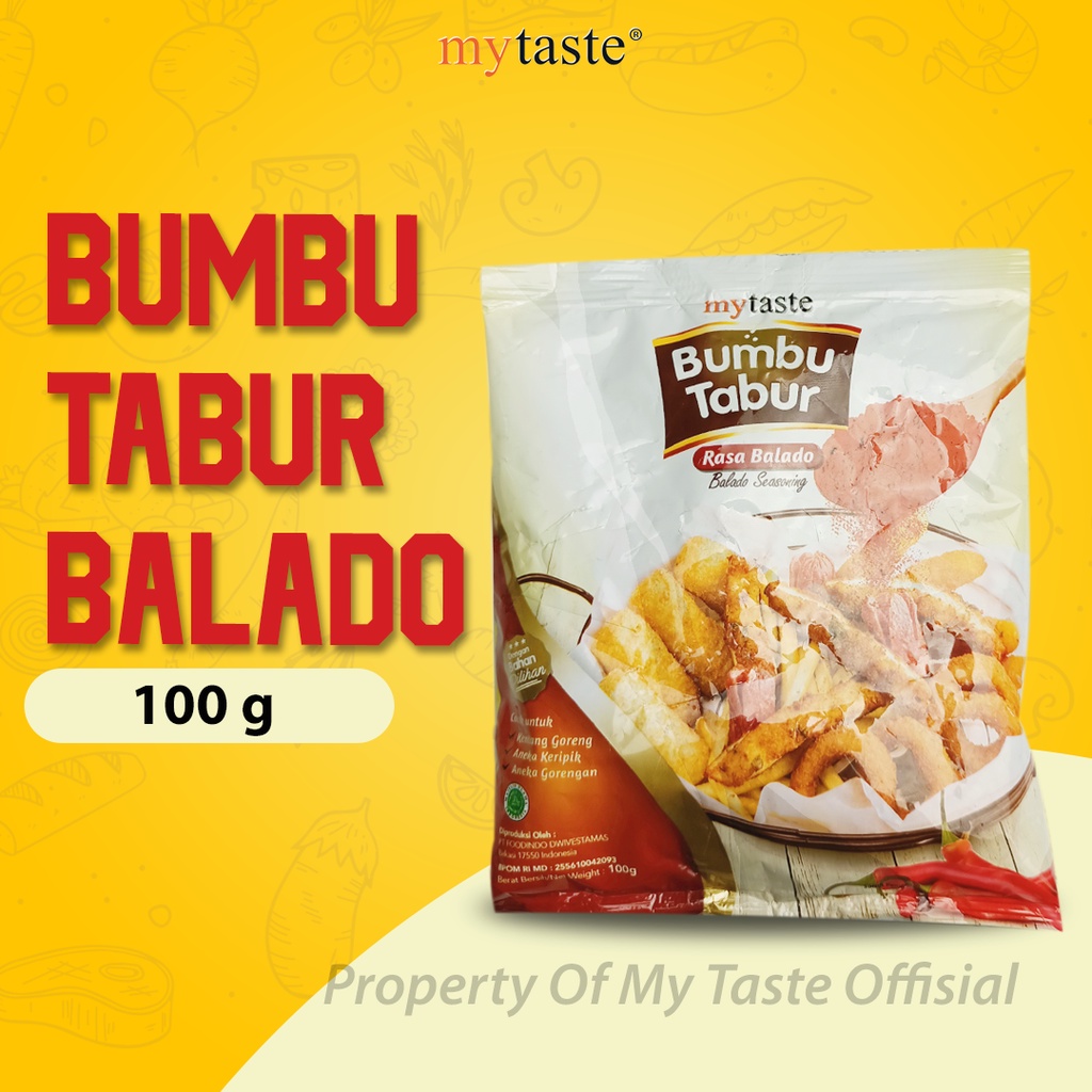 

My Taste Bumbu Tabur Balado 100gr Bumbu Seasoning Tabur Rasa Pedas