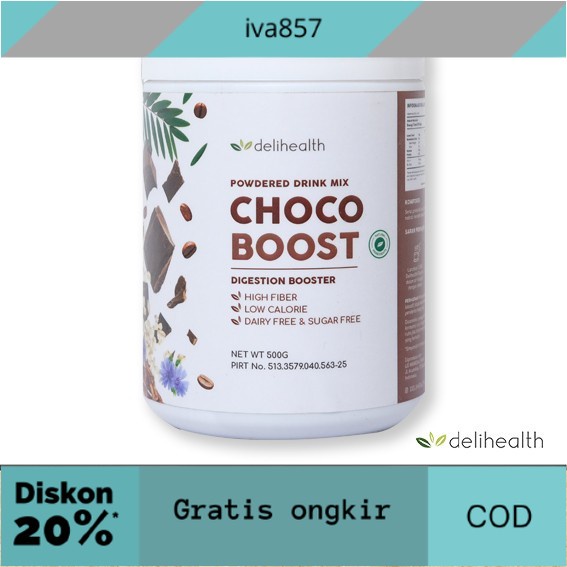

PROMO Delihealth Fiber CHOCO BOOST / DIET CHOCO 500gr GRATIS ONGKIR