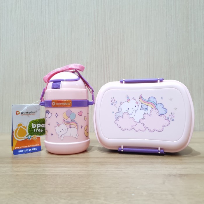 Jual Technoplast Paket Hemat Howdy Cat Set Botol Ml Kotak Bekal