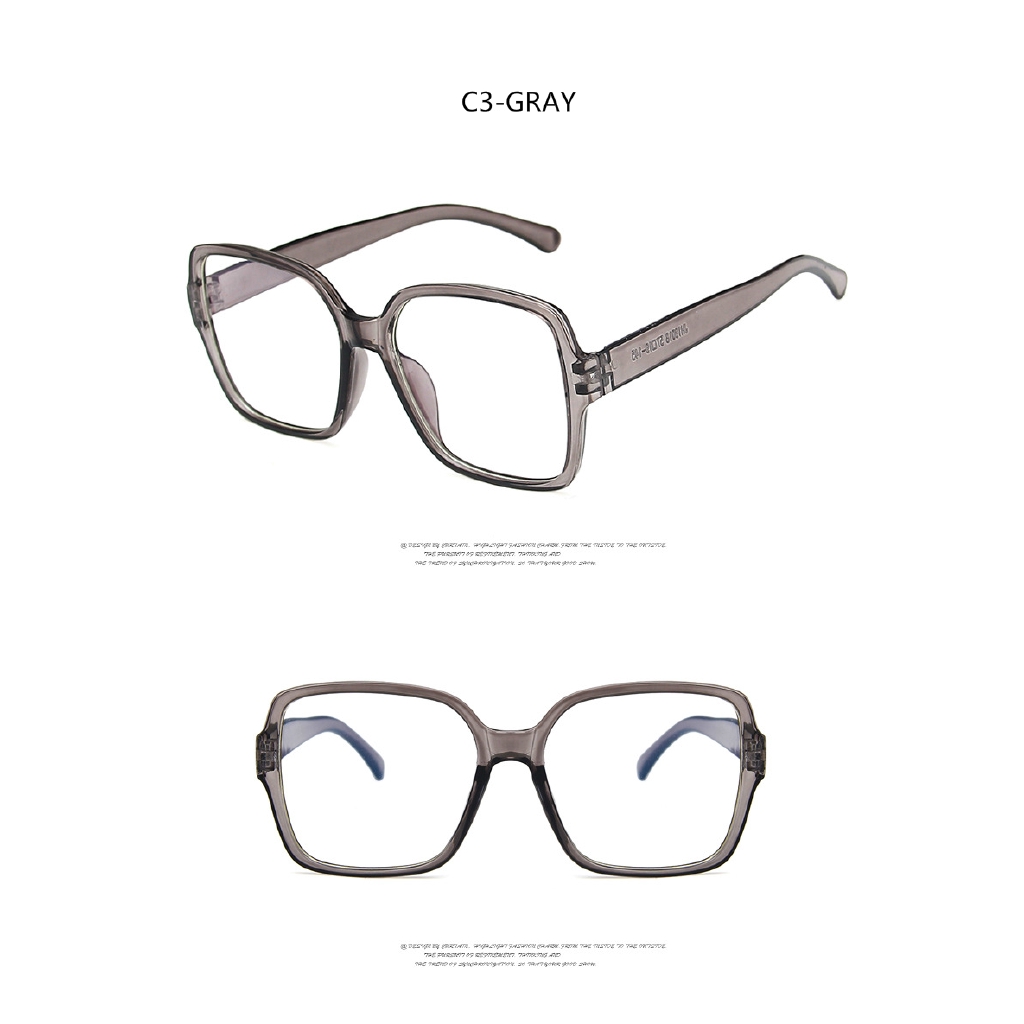 Fashion big frame square retro men's and women's glasses