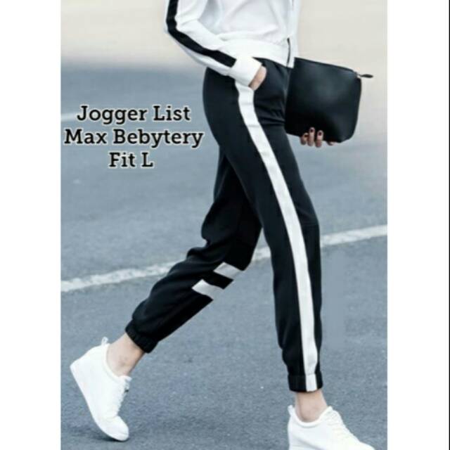 LL Jogger List / Celana Jogger wanita