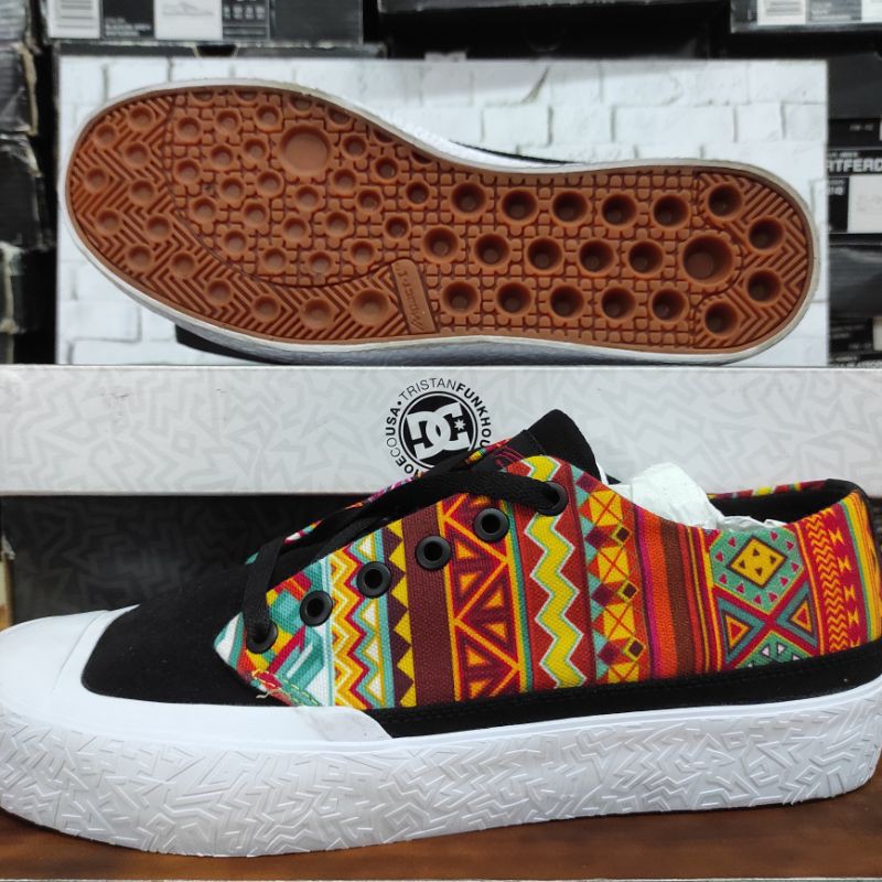 Sepatu Pria Original DC T-FUNK LO S TXSE Black-Print (BPT)