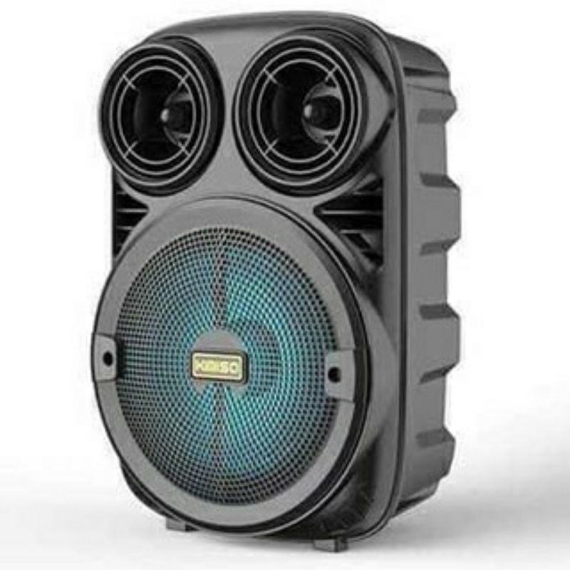 Speaker Bluetooh Karaoke Portable Kimiso 3381/Brain Power + Free Mic Ukuran 6.5-1