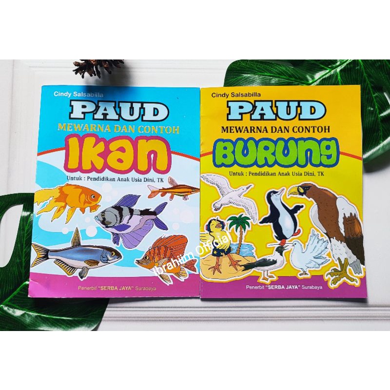 (SERI MEWARNA DAN CONTOH) BUKU MEWARNAI ANAK PAUD/ BUKU ANAK ANAK EDUKASI MEWARNAI DAN CONTOH UNTUK ANAK TK MURAH