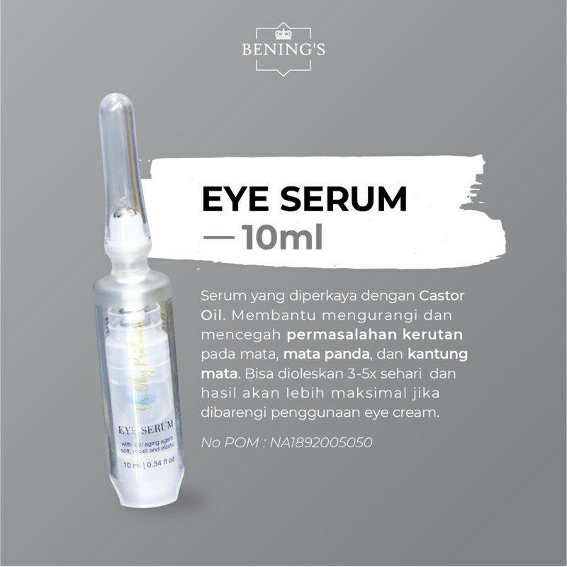 EYE SERUM BY BENINGS SKINCARE DR OKY PRATAMA | SERUM MATA PANDA BENING'S CLINIC DR OKY PRATAMA