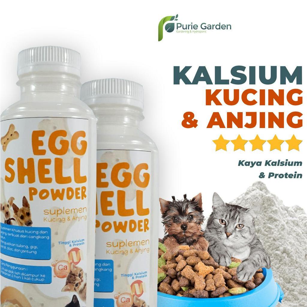 Suplemen Kucing Anjing Kalsium &amp; Protein Egg Shell PG SBY