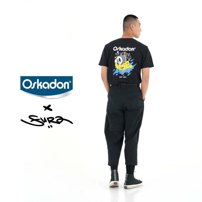 TAGS KAOS OSKADON FURA NJEBLUG BLACK - NEW COLLECTION