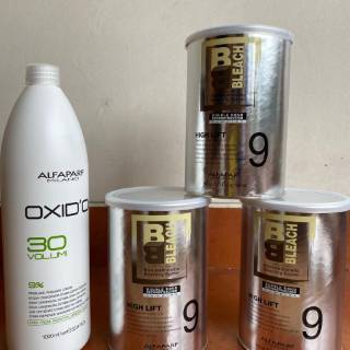  BLEACHING  RAMBUT  ALFAPARF 400gr OXIDANT Shopee  Indonesia