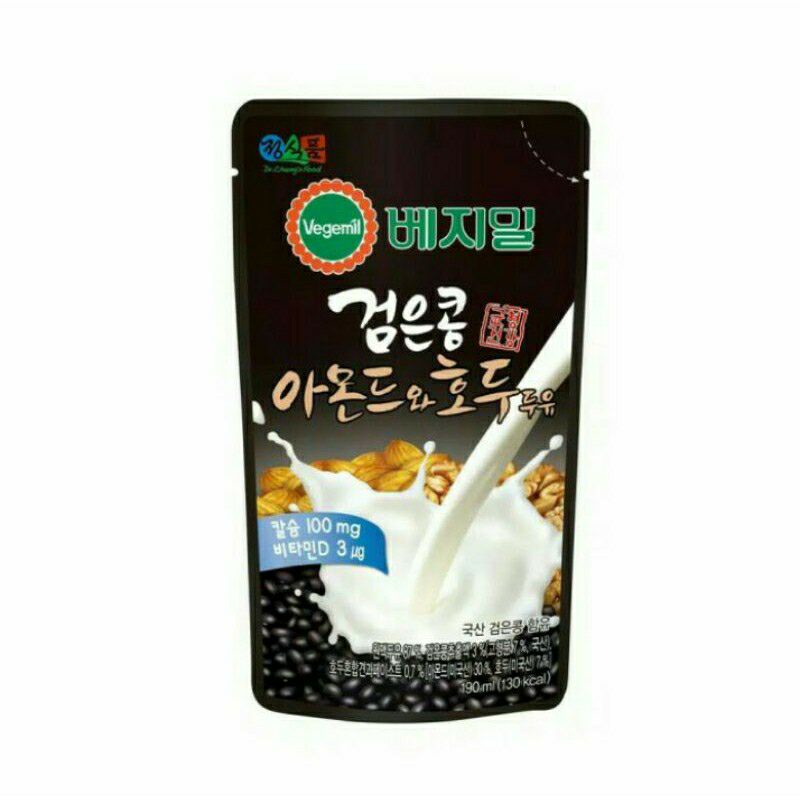 

Vegemil Black Bean Almond & Walnut Soymilk Pouch - 190ml