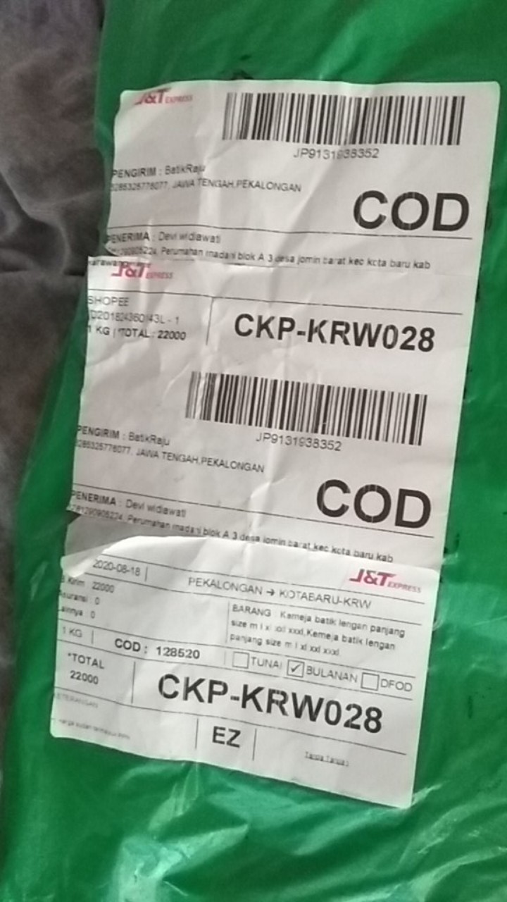 Kemeja Batik Lengan Panjang Size M L Xl Xxl Xxxl