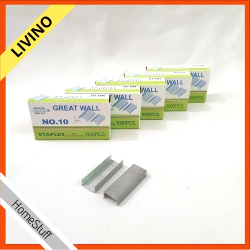 

Staples Isi Wall Great Kecil Montana NAKAYA V-TEC 10 No. Refill -1M No Stapler 10 LIVINO