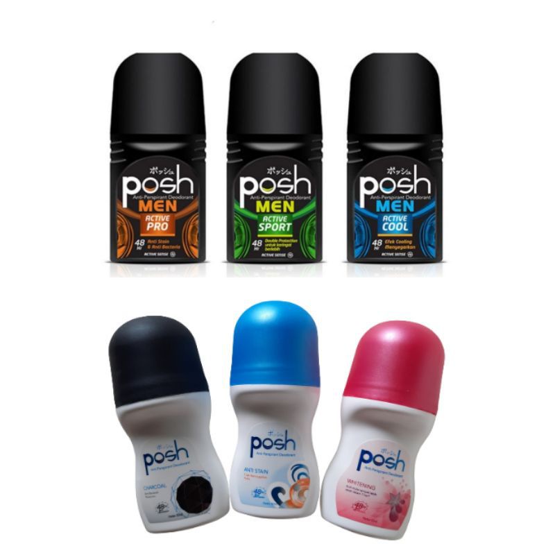Posh Anti-Pespirant Deodorant Men All Varian - Posh Deodorant Women All Varian - Posh Deodorant Men 