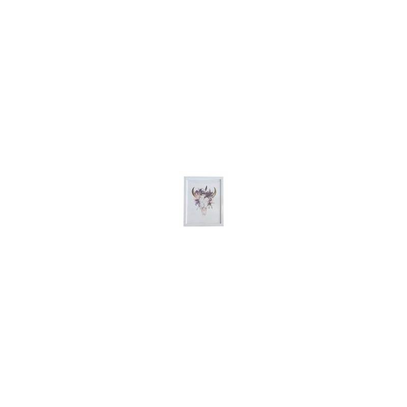 

JYSK Hiasan Dinding Wall Decoration Head 28X36CM White Frame