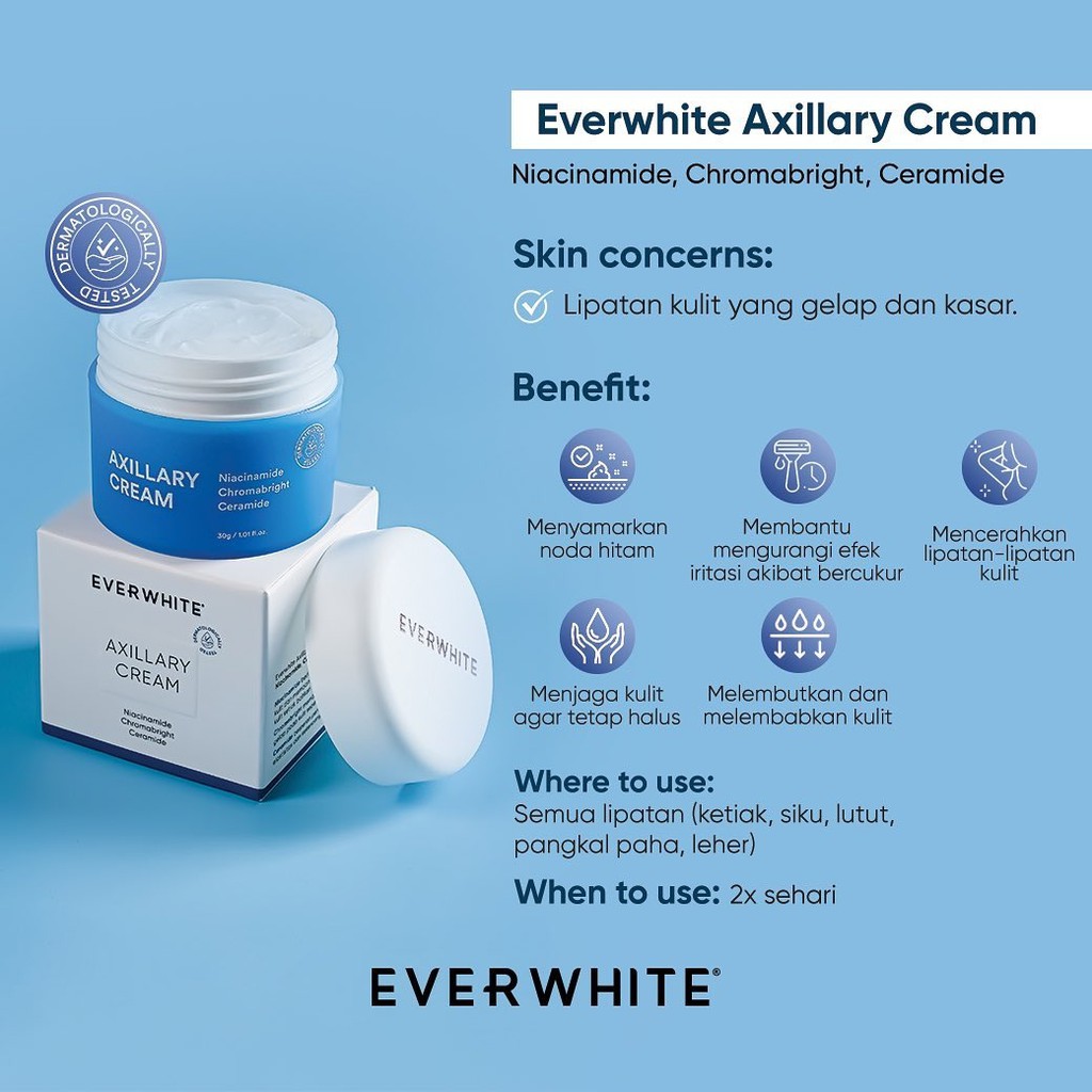 EVER WHITE Smooth Axillary Cream 15g 30g | EVERWHITE