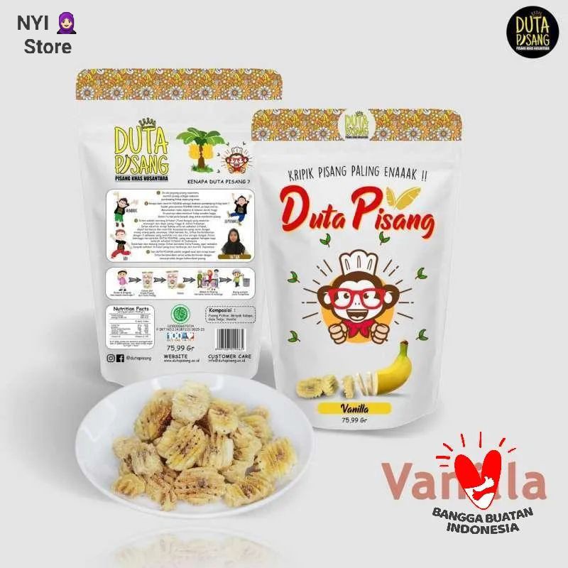 

SNACK KERIPIK PISANG RASA VANILLA/DUTA PISANG - KERIPIK PISANG RASA VANILLA (THE SWEET)