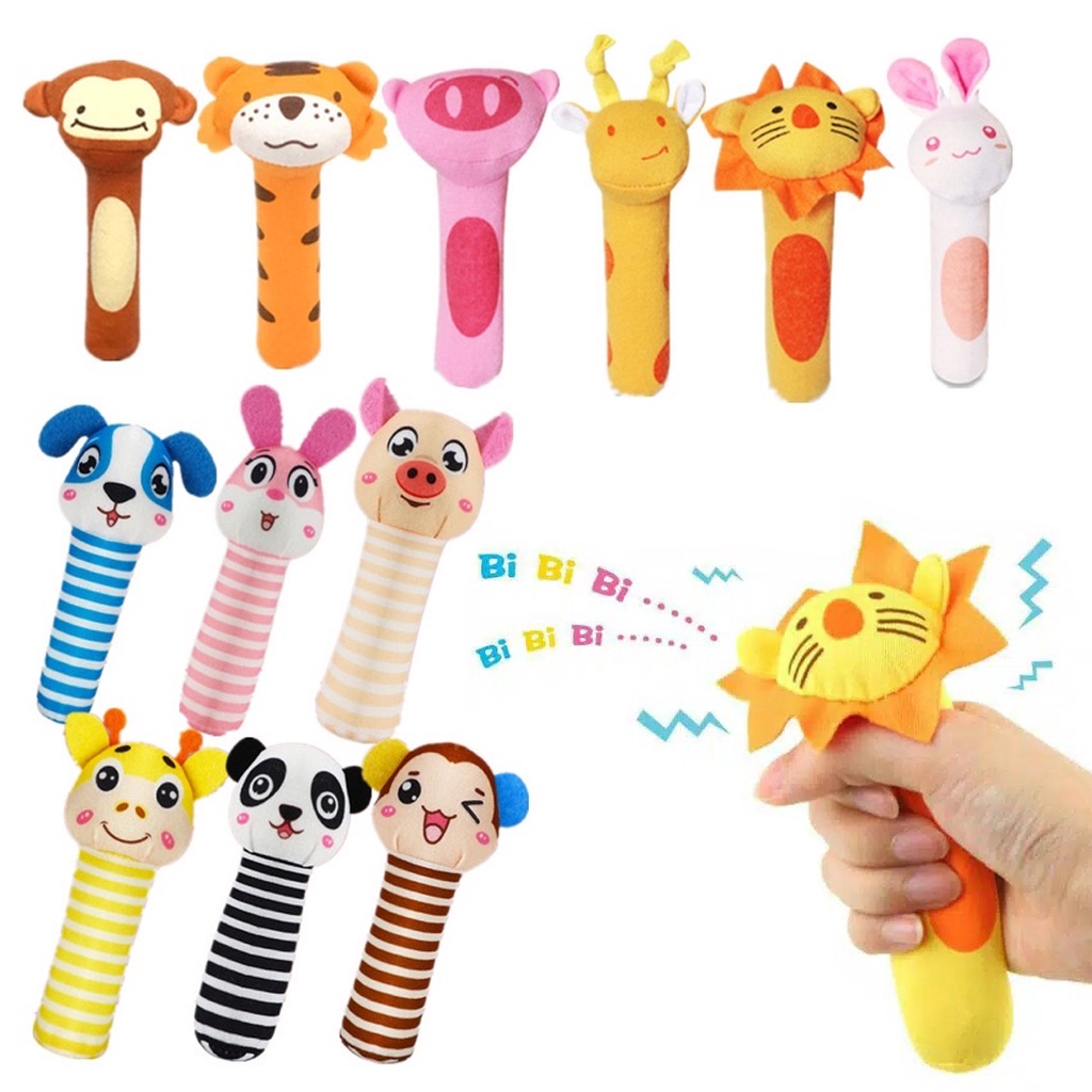 INDOMINI R579 Mainan Tangan Bayi Bunyi Baby Hand Rattle Toy Stick