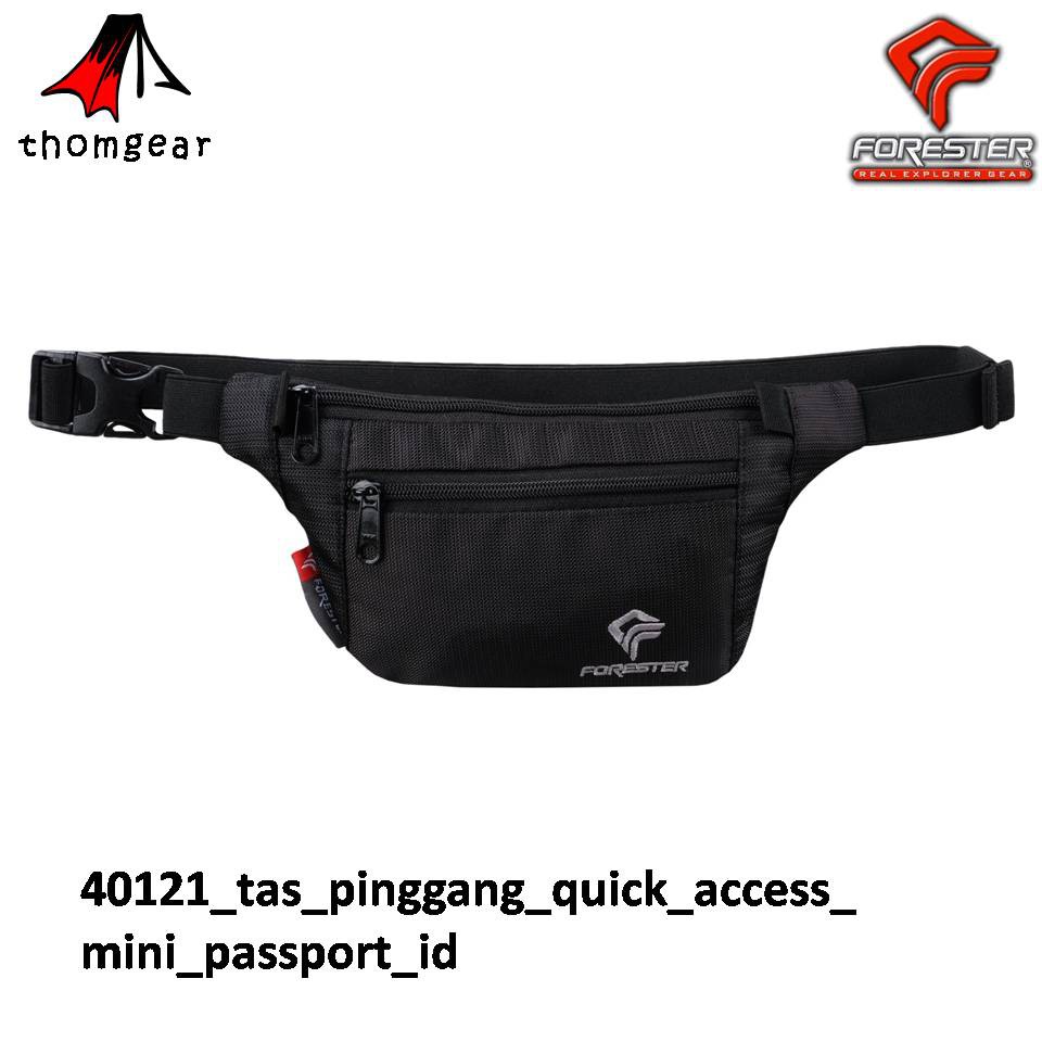 Waistbag Tipis Forester Adventure 40121 Tas Pinggang Quick Access Mini Passport Id Original Thomgear