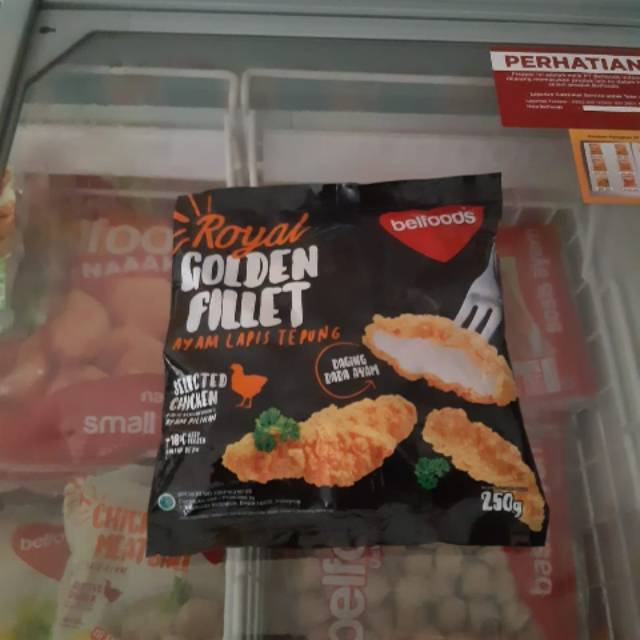 

Belfoods Royal Golden Fillet 250gr / Fillet Ayam Renyah 250gr