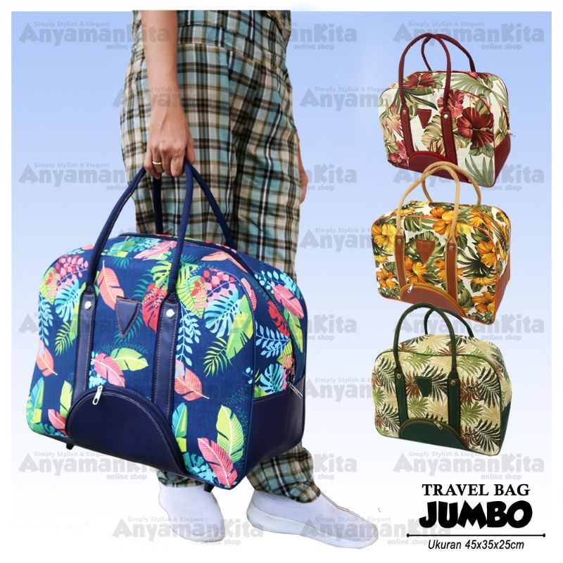 Travel Bag Kanvas Jumbo / Tas Travel Jinjing / Koper Travel Mudik / Travelbag Jumbo / Travel Bag Jumbo