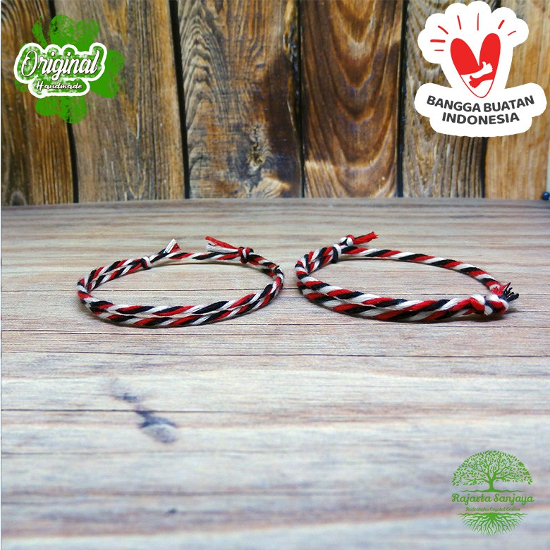 Gelang Tridatu Tali Katun Handmade Rajarta