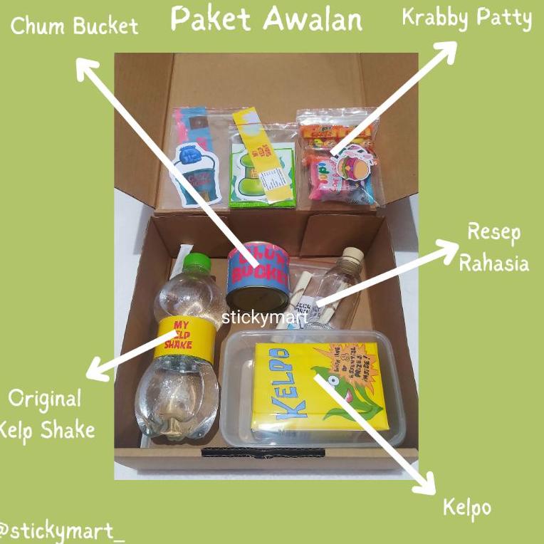 

(M-UBE ❤) Paket Spongebob (MAKANAN ASLI + Freebies)||bisa cod