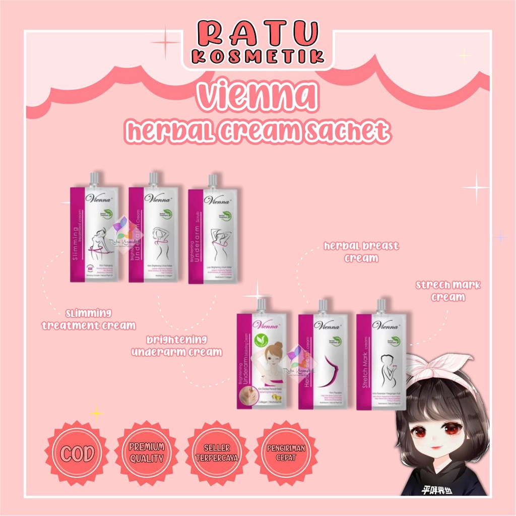 ❤ RATU ❤ Vienna Herbal Breast Cream | Underarm | Slimming | Stretmark 30ml Viena | Pembesar &amp; Pengencang Payudara