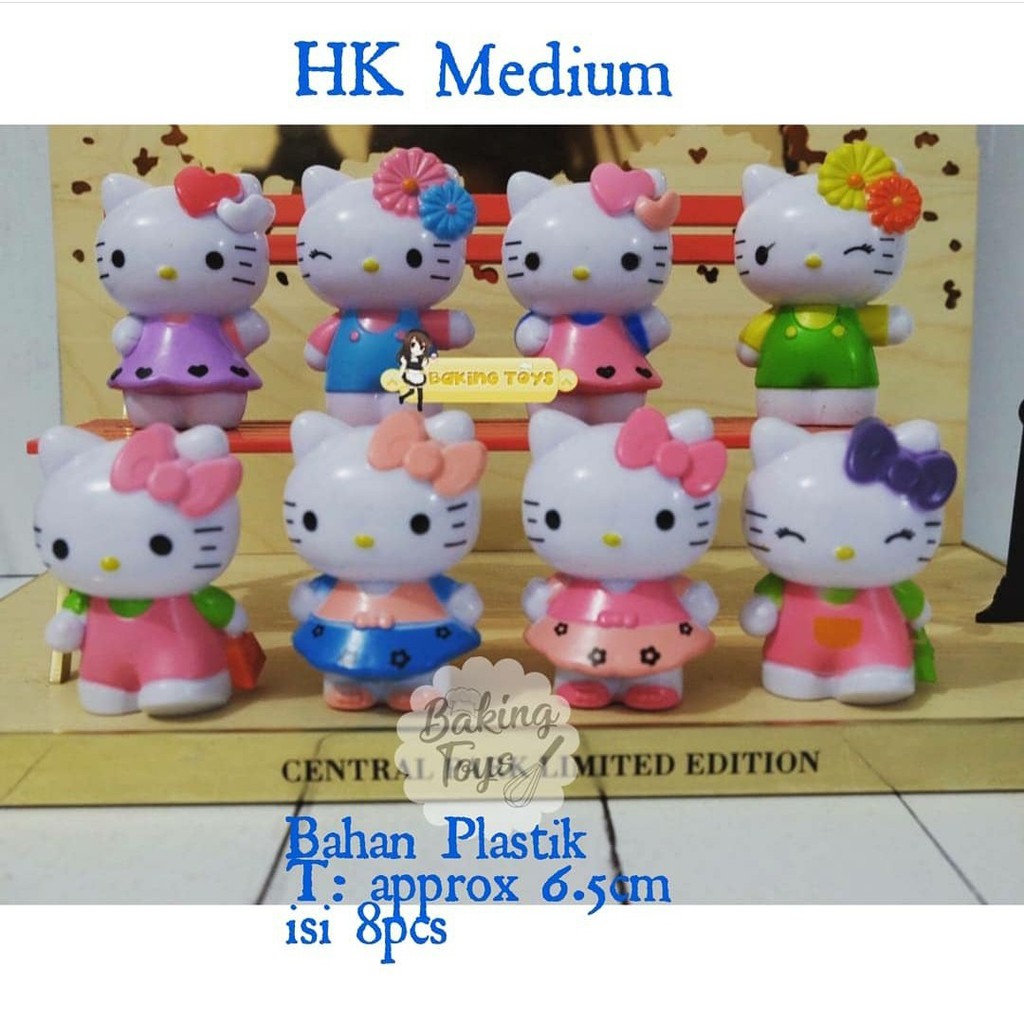 Hello Kitty Figure Toys Mainan Anak Hiasan  Kue  Ulang 