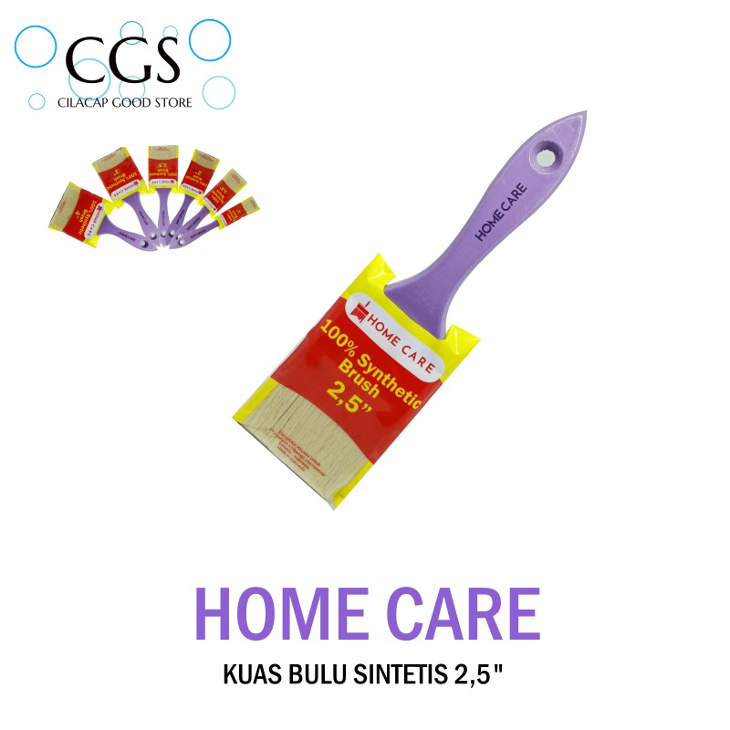 

Kuas HOME CARE Semua Ukuran / Kuas Cat Non Bulu Babi / Kuas Bagus Hasil Maksimal Anti Rontok / Kuas Makanan / Kuas Tembok / Kuas Sintetis