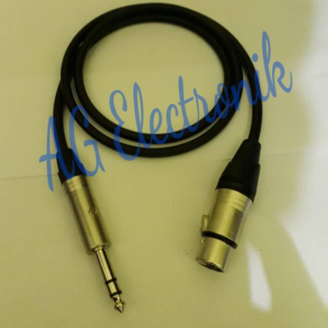 Kabel canare original 15 Meter jack akai Stereo 6,5mm To XLR Female