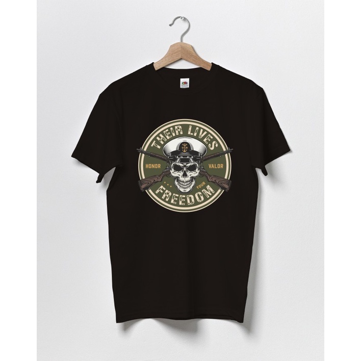 Kaos Sniper Skull Kaos Distro Murah Dewasa Katun 30s