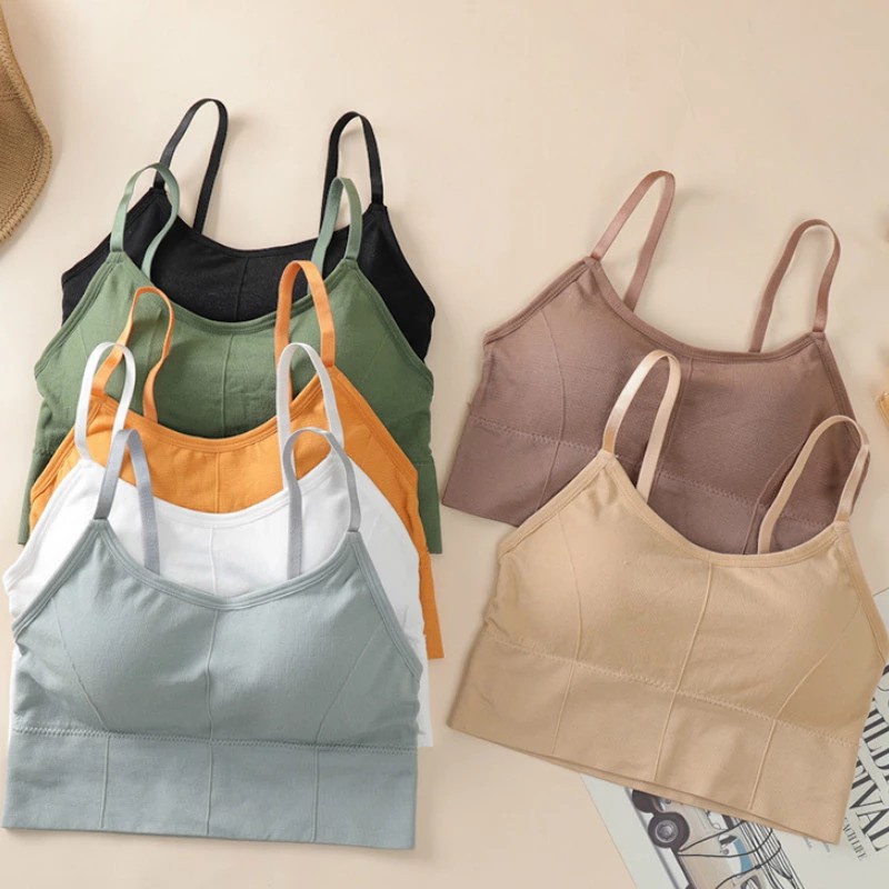 Alibaba1688 Bra Sport Bralette Wanita Pakaian Dalam Wanita Crop Top