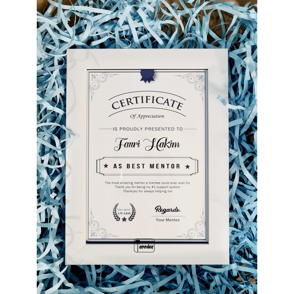 [SEHARI JADI] FRAME CERTIFICATE SERTIFIKAT BEST BOYFRIEND WISUDA KAYU FOTO 5R CUSTOM GIRLFRIEND MENTOR MOM DAD | Kayu Bingkai Unik | Hadiah Graduation Sidang Lulus Sekolah Perpisahan | Kado Pacar Wisuda Ultah Anniversary-Navy