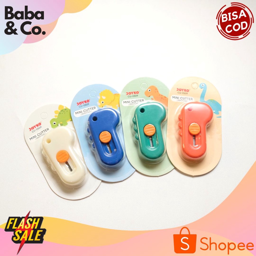 

CUTTER JOYKO DINO CUTTER MINI JOYKO DINO CU-0509 PERLENGKAPAN KANTOR PERLNGKAPAN SEKOLAH ALAT TULIS SEKOLAH ATK MURAH BISA COD