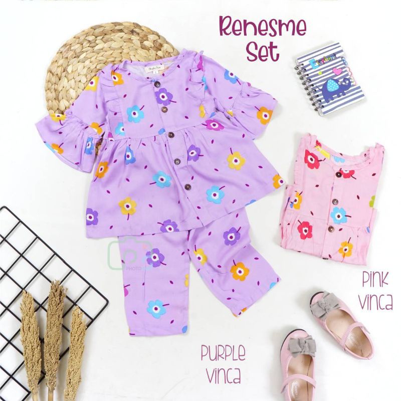 RENESME SET - setelan rayon - setelan anak perempuan