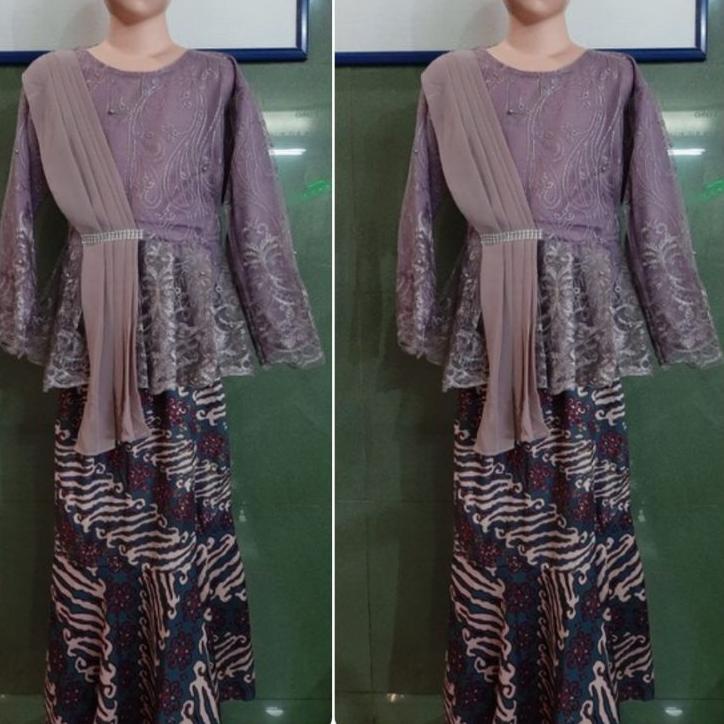 New COUPLE KEBAYA AURORA SELENDANG SET KEMEJA BATIK MODERN / COUPLE AURORA SELENDANG KELUARGA  / AUR