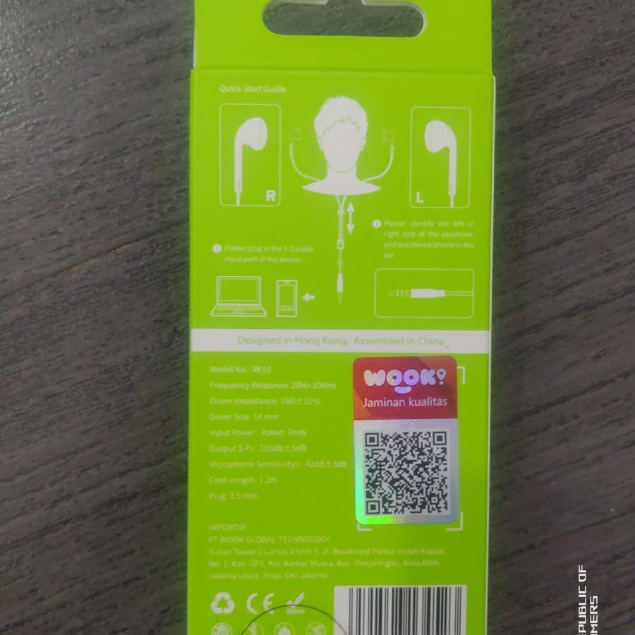ROBOT EARPHONE RE-10 - EARPHONE MURAH KUALITAS BAGUS