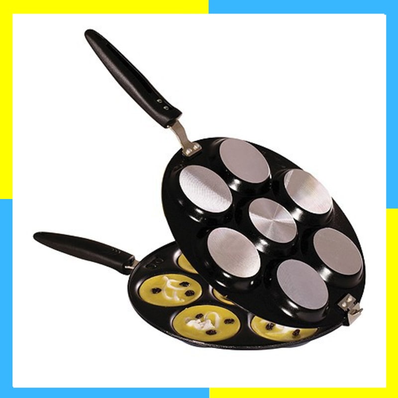 Vicenza VCM 29 Cake Double Pan 7 Lubang Cetakan Kue Lumpur Martabak