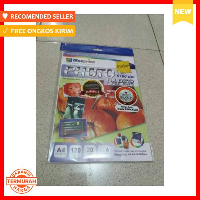 

Kertas Sticker A4 Blue Print / Photo Paper Sticker A4 Blue Print - Pengikat & Perekat - Stiker
