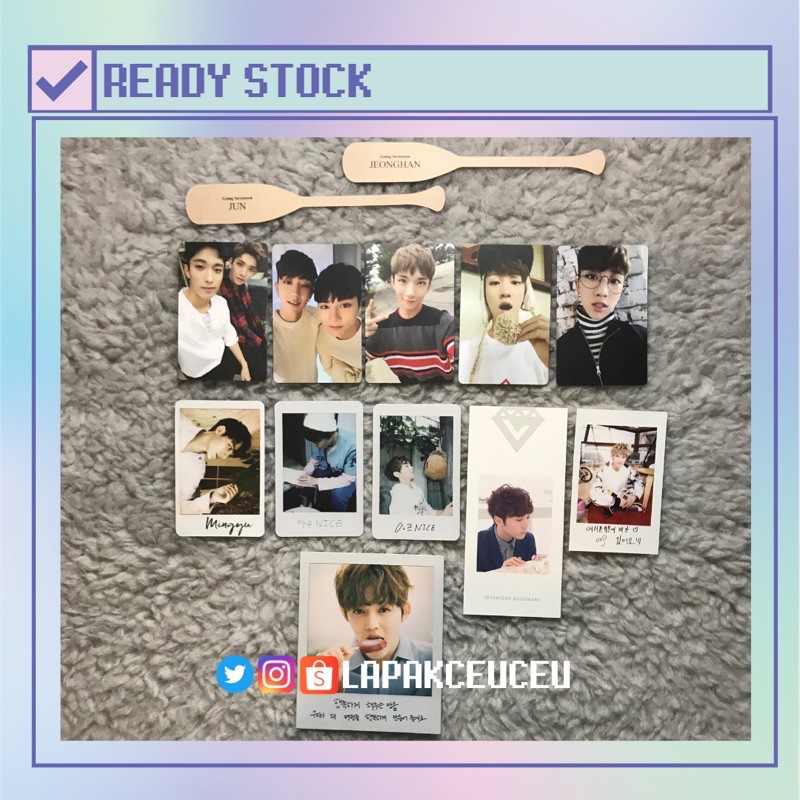 [READY STOCK] SEVENTEEN ALBUM PHOTOCARD GOING SEVENTEEN VERY NICE BOYS BE WONWOO MINGYU VERNON JUN