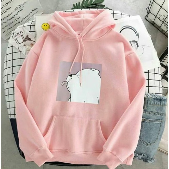 RCL - JAKET SWEATER CUTE BEAR SWEATER HODIE PRIA WANITA