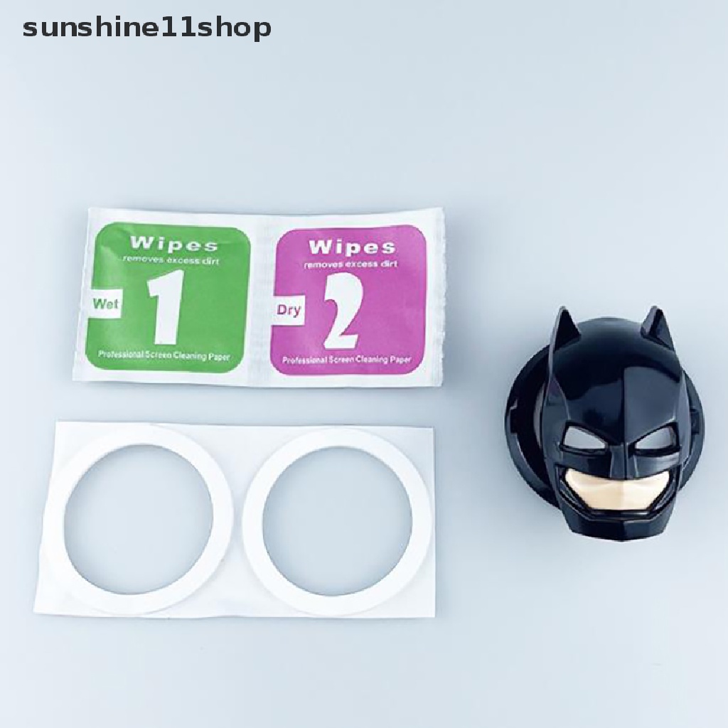 Sho - Stiker Cover Tombol Start / Stop Kontak Model Batman Untuk Interior Mobil