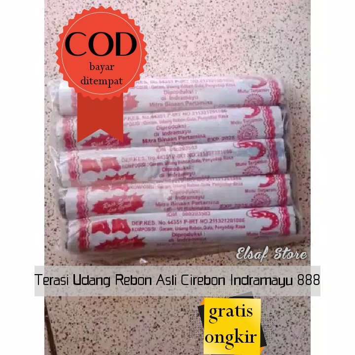 

Isi 5 Pcs Terasi udang rebon Oleh-oleh Khas Cirebon CAP Kepala Sapi trasi bisa COD