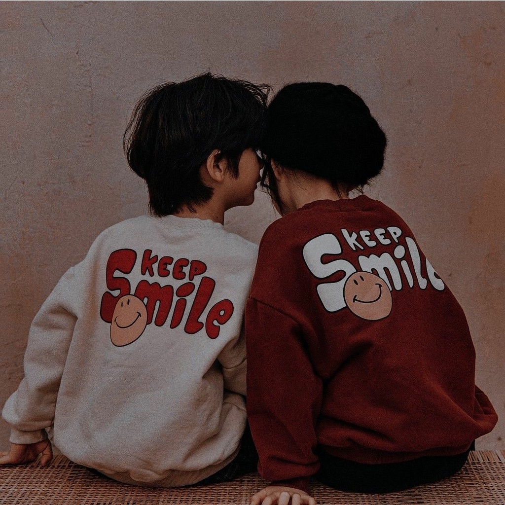 SWEATER ANAK KEEP SMILE  - SWEATER ANAK UNISEX