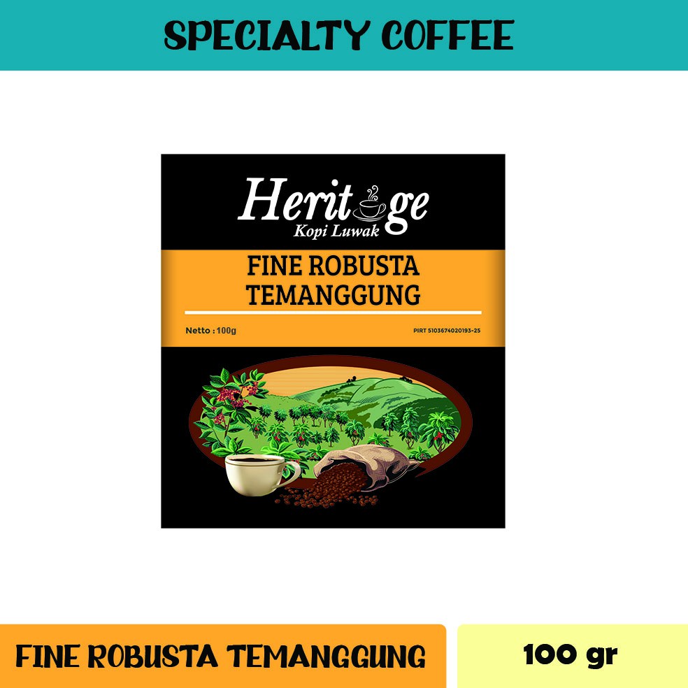 

Kopi Fine Robusta Temanggung 200 gr