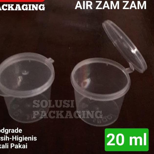 Bagus Dipakai.. ISI 250PCS GELAS SAJI AIR ZAM ZAM/GELAS PLASTIK/OLEH-OLEH HAJI/AIR ZAM-ZAM
