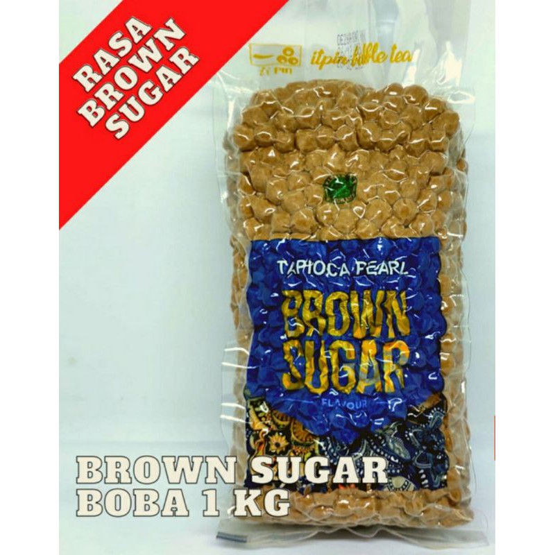 

Bubble Tapioka Tapioka pearl Bubble Mutiara Rasa Brown Sugar 1 kg